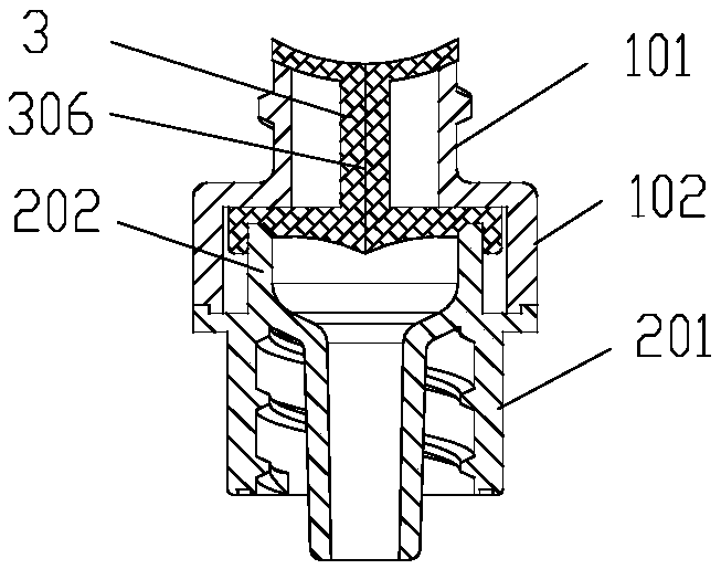 Infusion connector for preventing infection and preparing method thereof