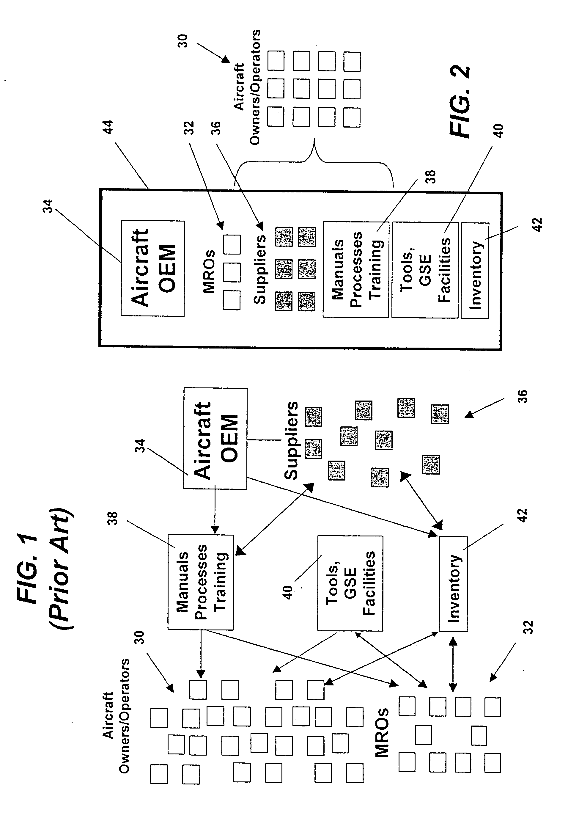 Centralized management of maintenance and materials for commercial aircraft fleets with access to real-time information