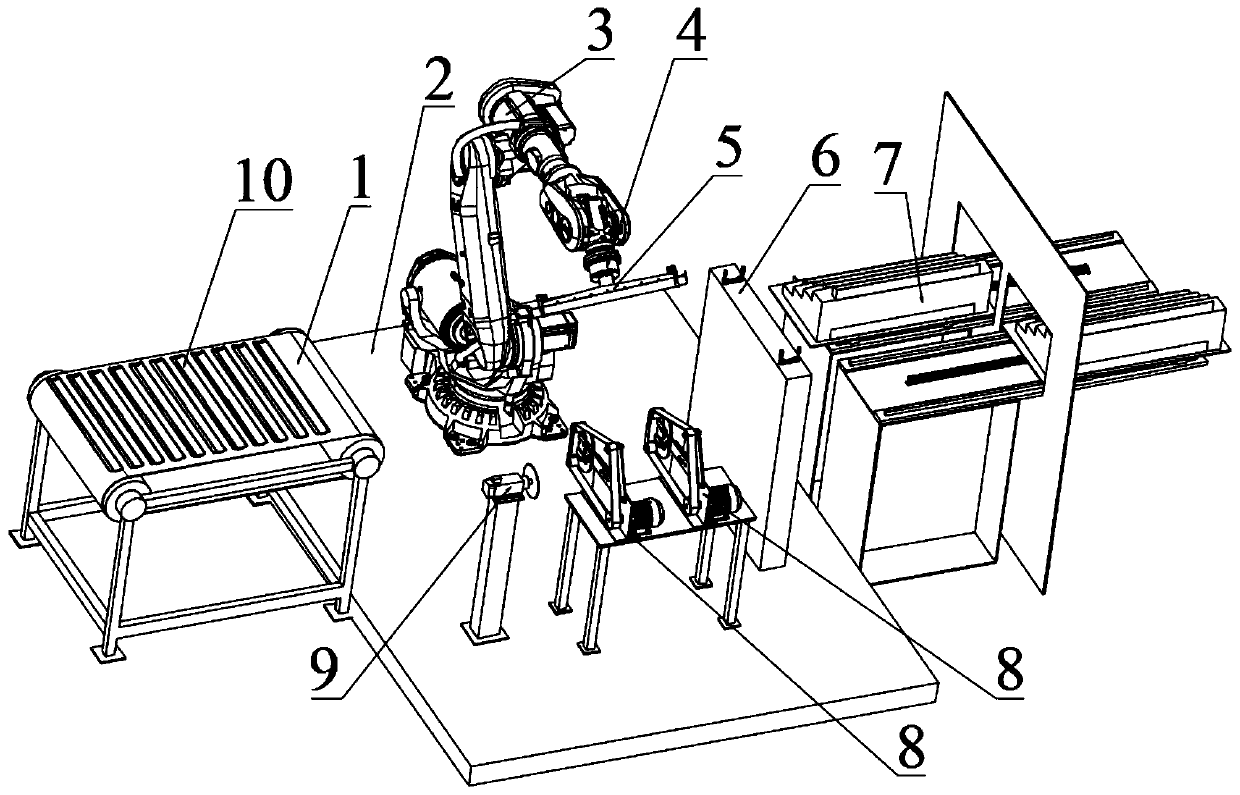 Automatic polish-grinding system and automatic polish-grinding process for thin-wall stamping part