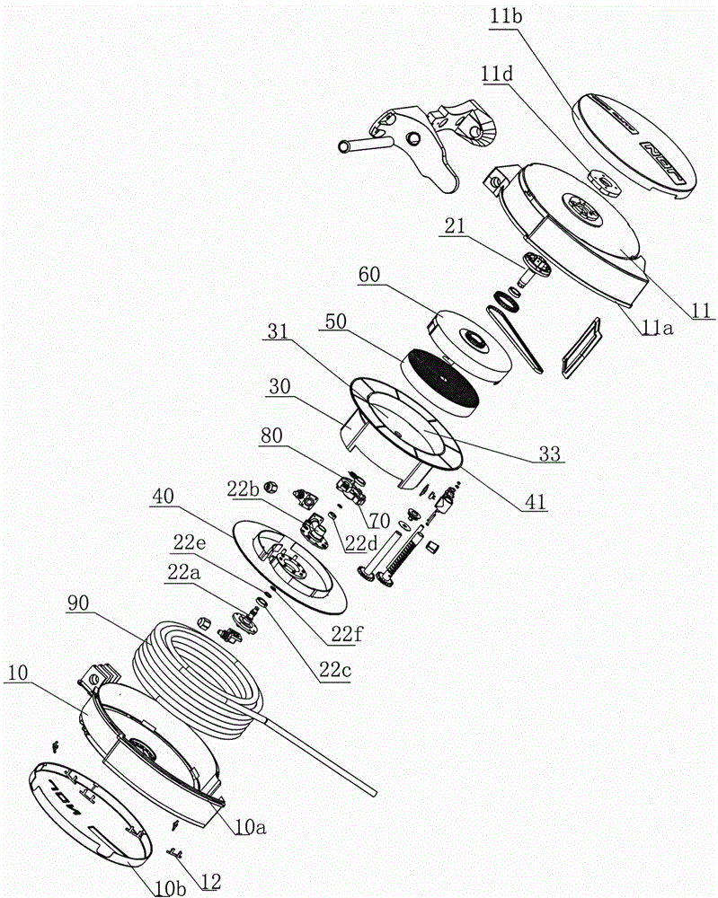 Pipeline scrolling device