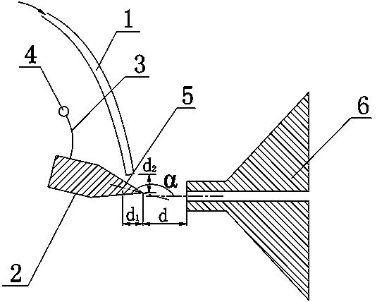 Electro-spray ionization mass spectrometry device based on conductive nano-material and method for realizing electro-spray ionization mass spectrometry