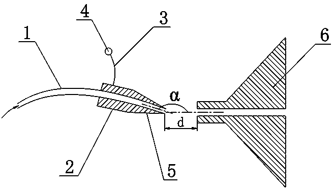 Electro-spray ionization mass spectrometry device based on conductive nano-material and method for realizing electro-spray ionization mass spectrometry