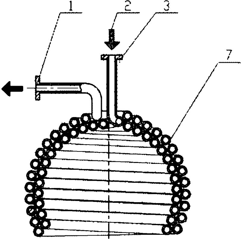 Dish type solar energy thermal power generation system and heat collector thereof