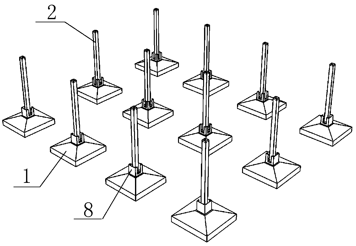 Prefabricated steel structure and construction method thereof