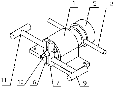 Bullet puller of large-caliber machine gun bullet