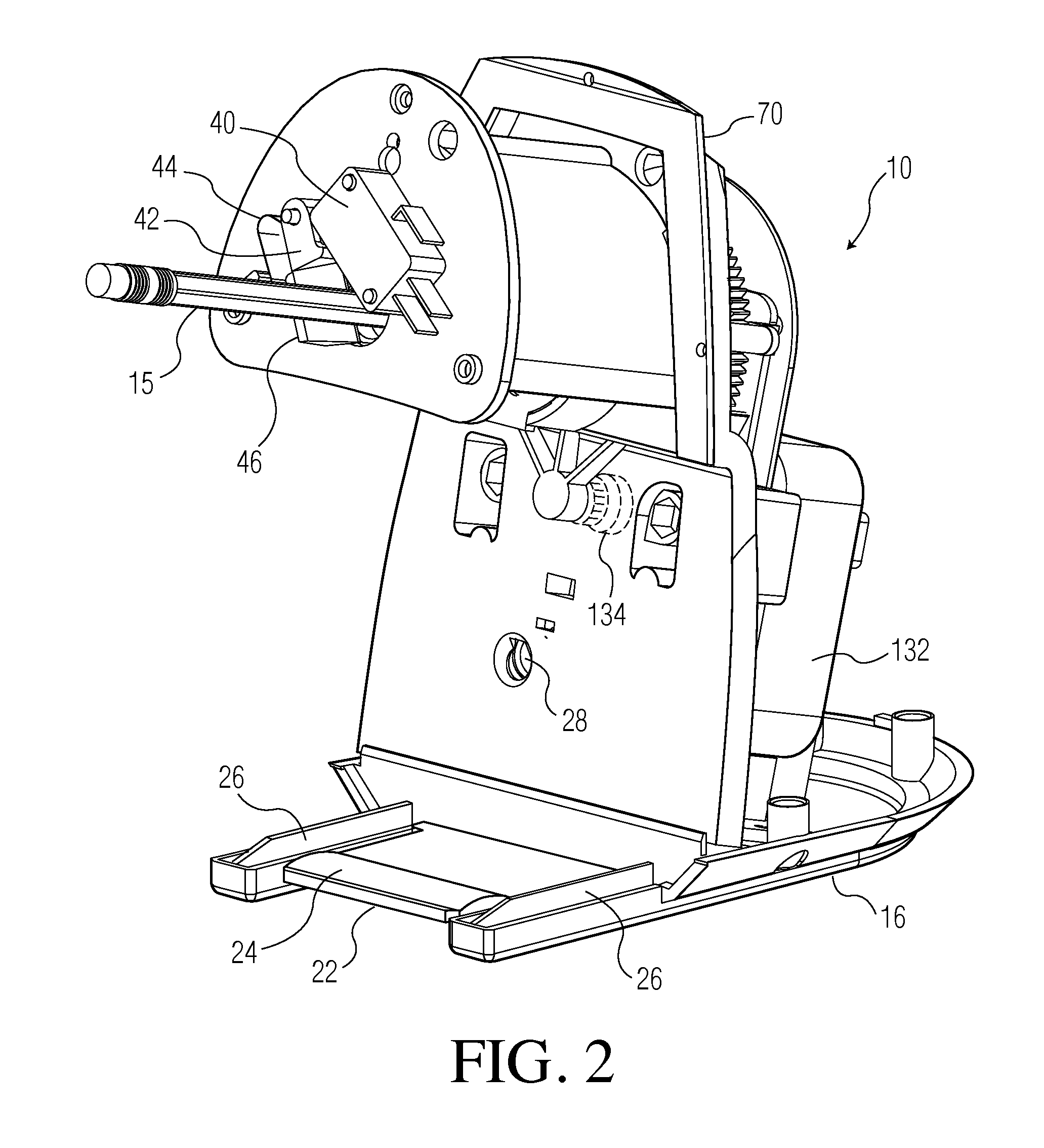 Sharpener with autostop feature