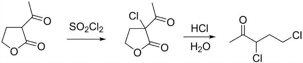 Synthesis process of 3,5-dichloro-2-pentanone