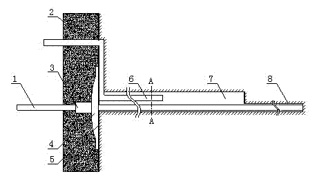 Anchor rope total length anchoring method for coal mine soft rock roadway