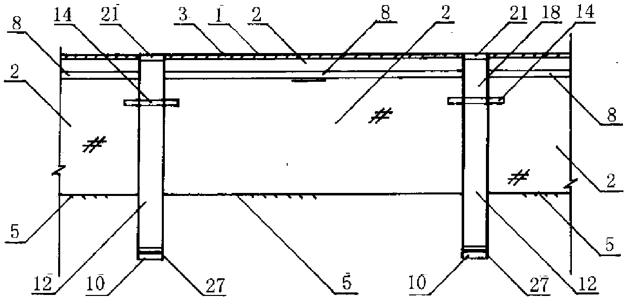 Monitoring device and construction method of underground water supplement by means of urban road rainwater infiltration wells