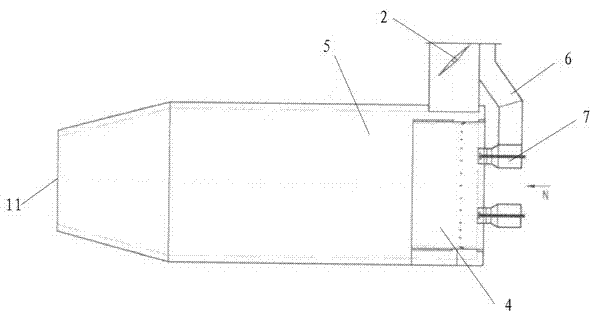 Air duct ignition burner