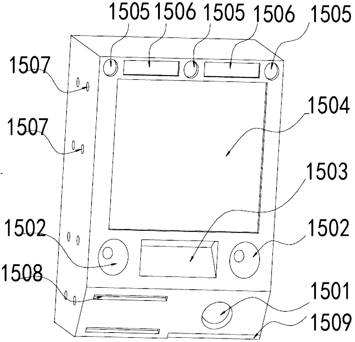 Identification code-containing device and device system and method for recycling identification code-containing device