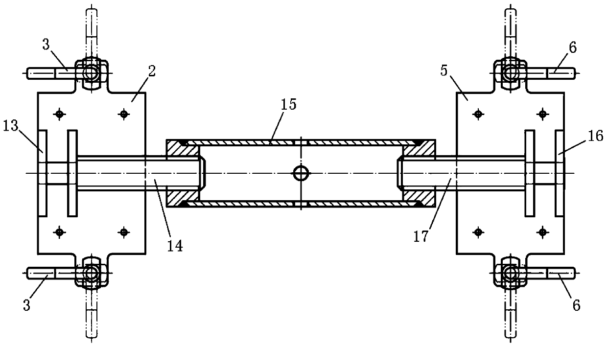 Adjusting device for intervals of profile weld joints