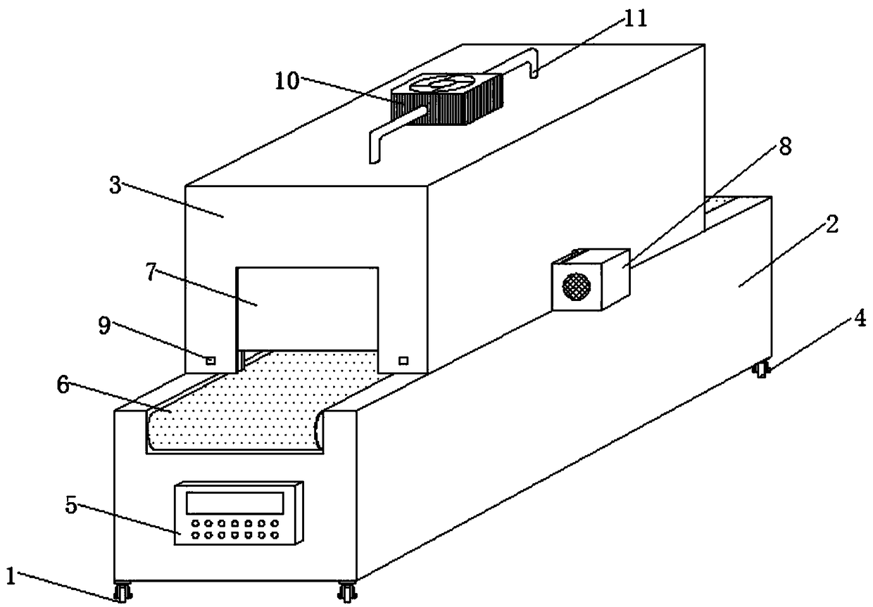 Paint baking device for electronic product processing