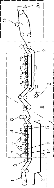 Fiber bundle dividing and washing method and device