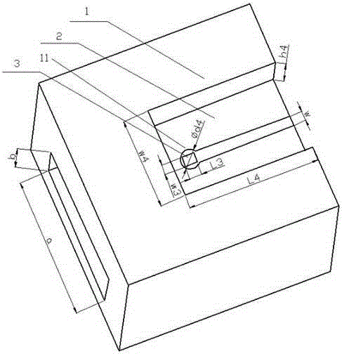 Waveguide and microwave transition circuit with adjustable working frequency