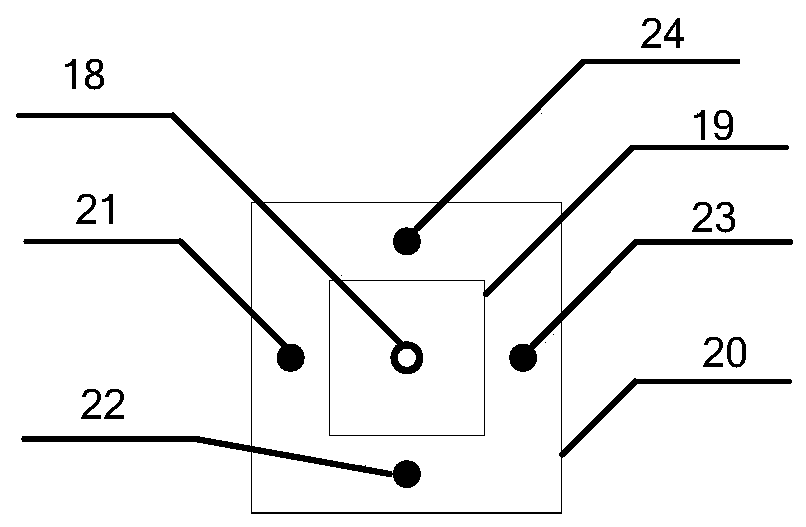 Multiple-swing angle detection device based on light sensing positioner for multi-lifting-appliance bridge crane