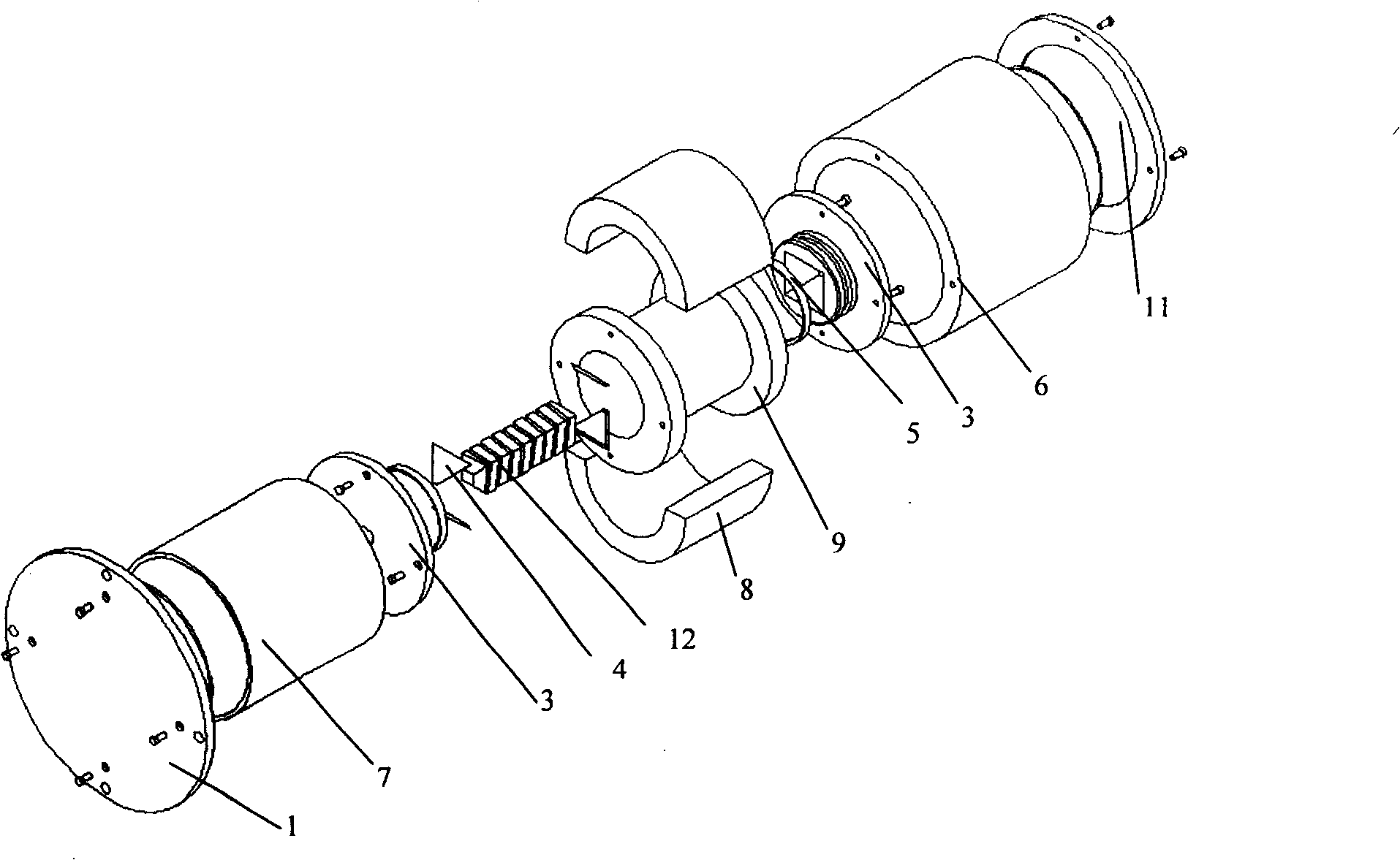 Quasi-two-dimension magnetic fluid acceleration transducer