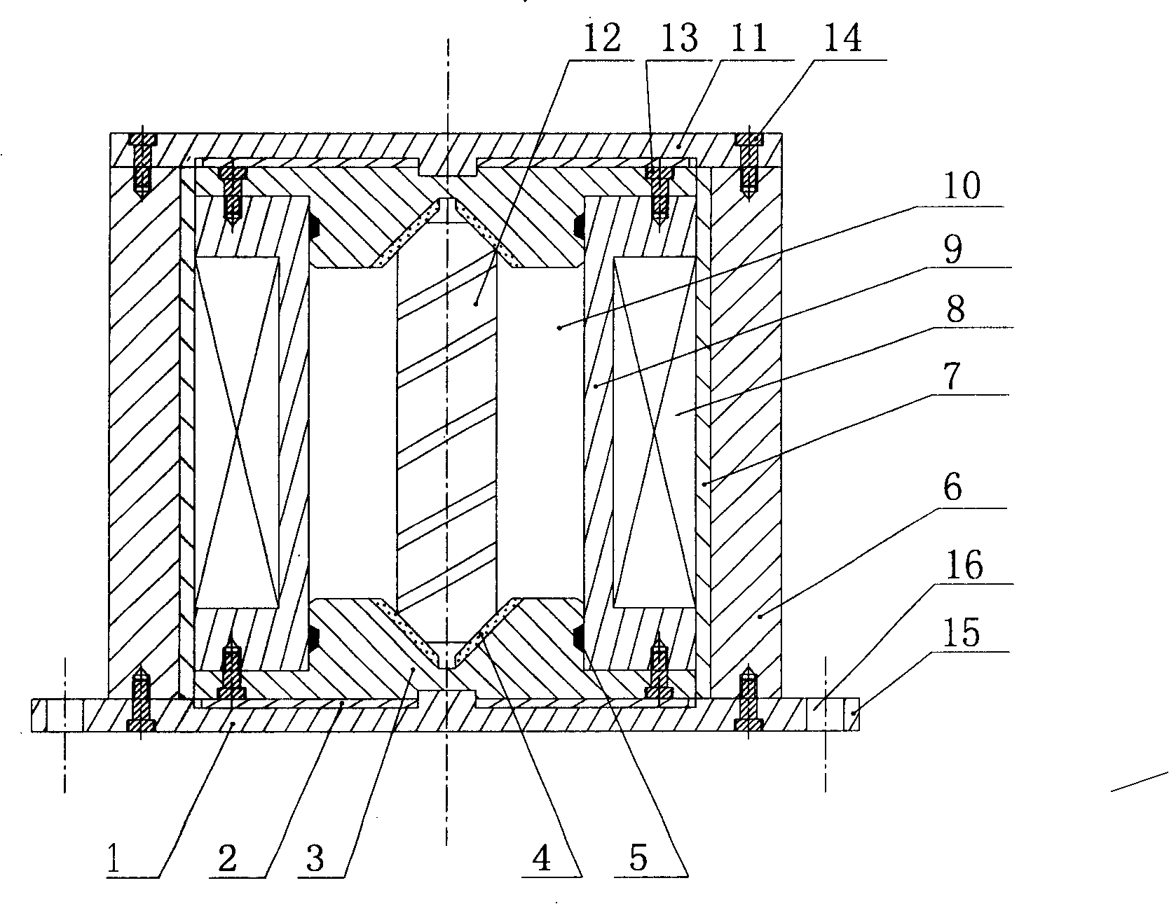 Quasi-two-dimension magnetic fluid acceleration transducer