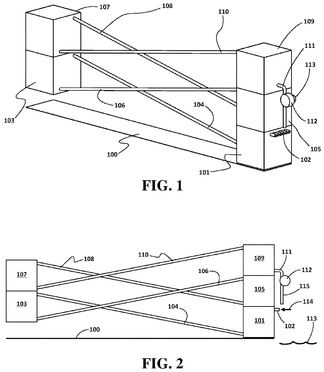 Wave-energized diode pump