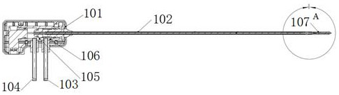 Microwave ablation electrode needle device