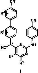 Biphenyl diarylpyrimidine derivative containing chiral hydroxymethylene structure as well as preparation method and application thereof