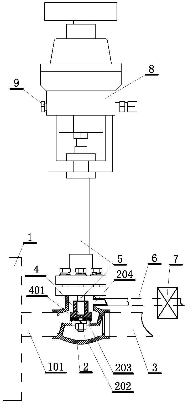 A reliable emergency cut-off device for low temperature flammable medium tank valve high temperature environment