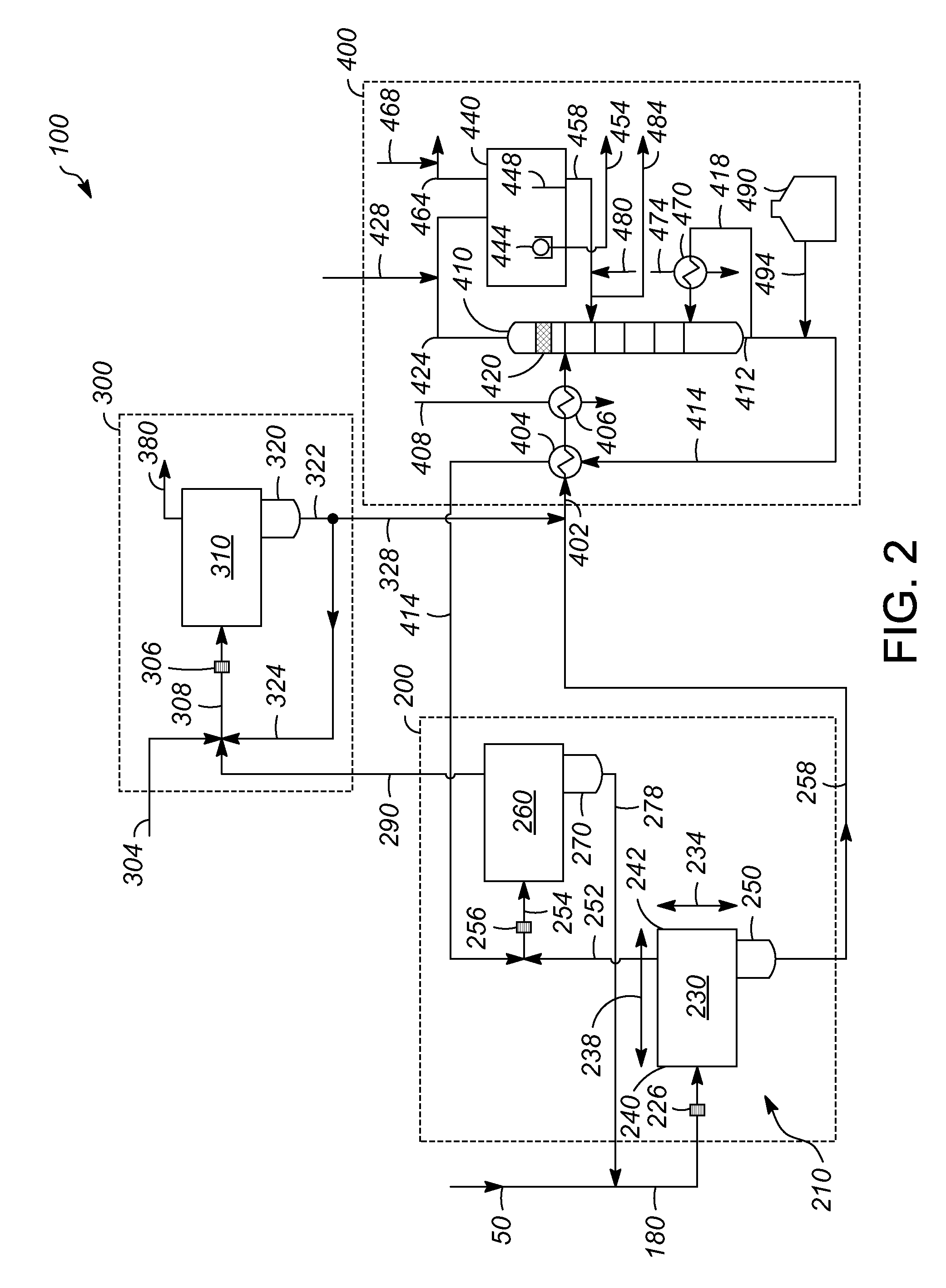 Apparatus and process for treating a hydrocarbon stream