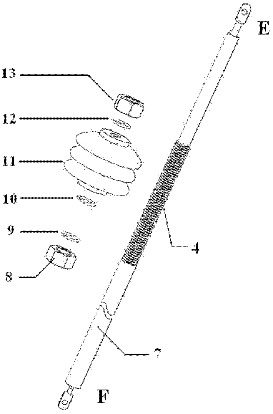 High voltage insulation current lead for superconductive electric device