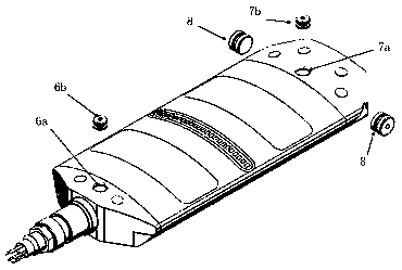 Pressure bearing pole plate for logging instrument