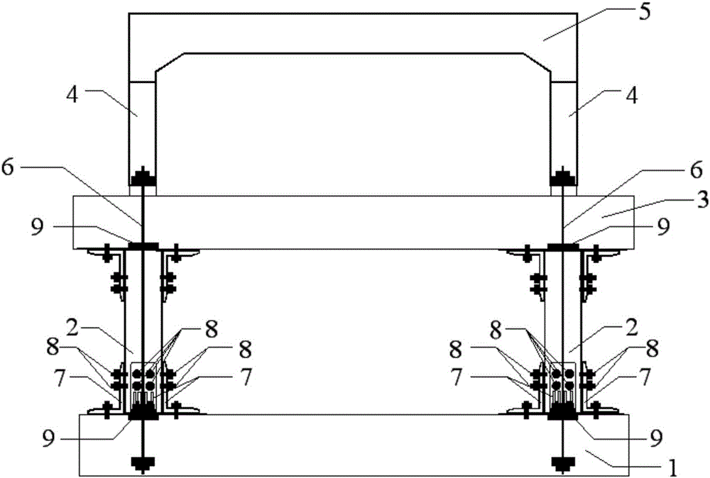 Swinging self-resetting dual-deck bridge bent pier based on energy-dissipation angle steel with vertical joints