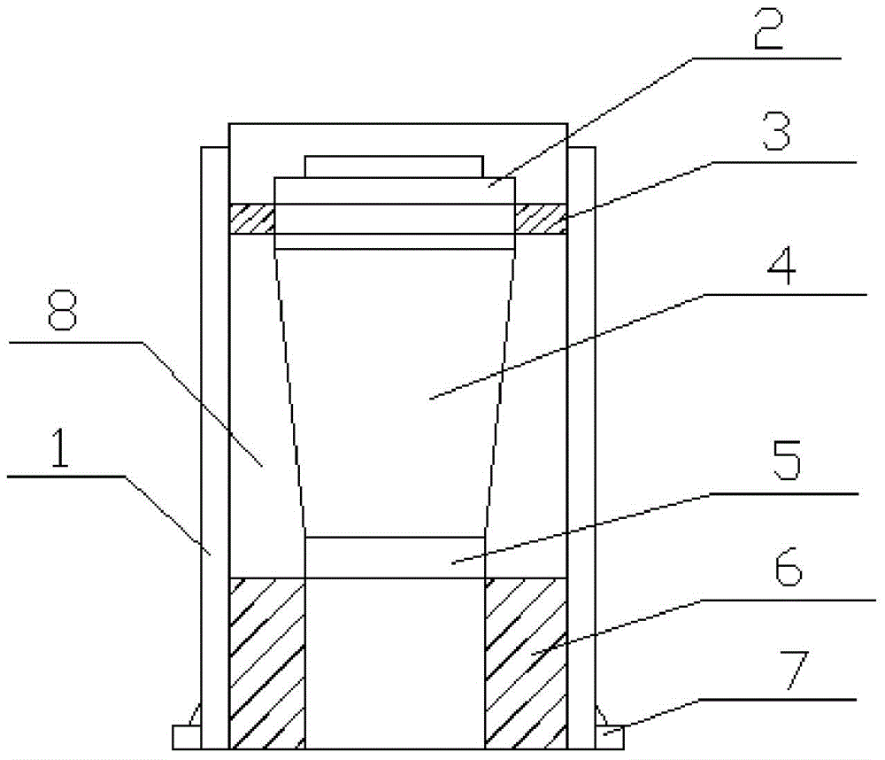 Die for producing poly(tetrafluoroethylene) plug cock and preparation method of plug cock