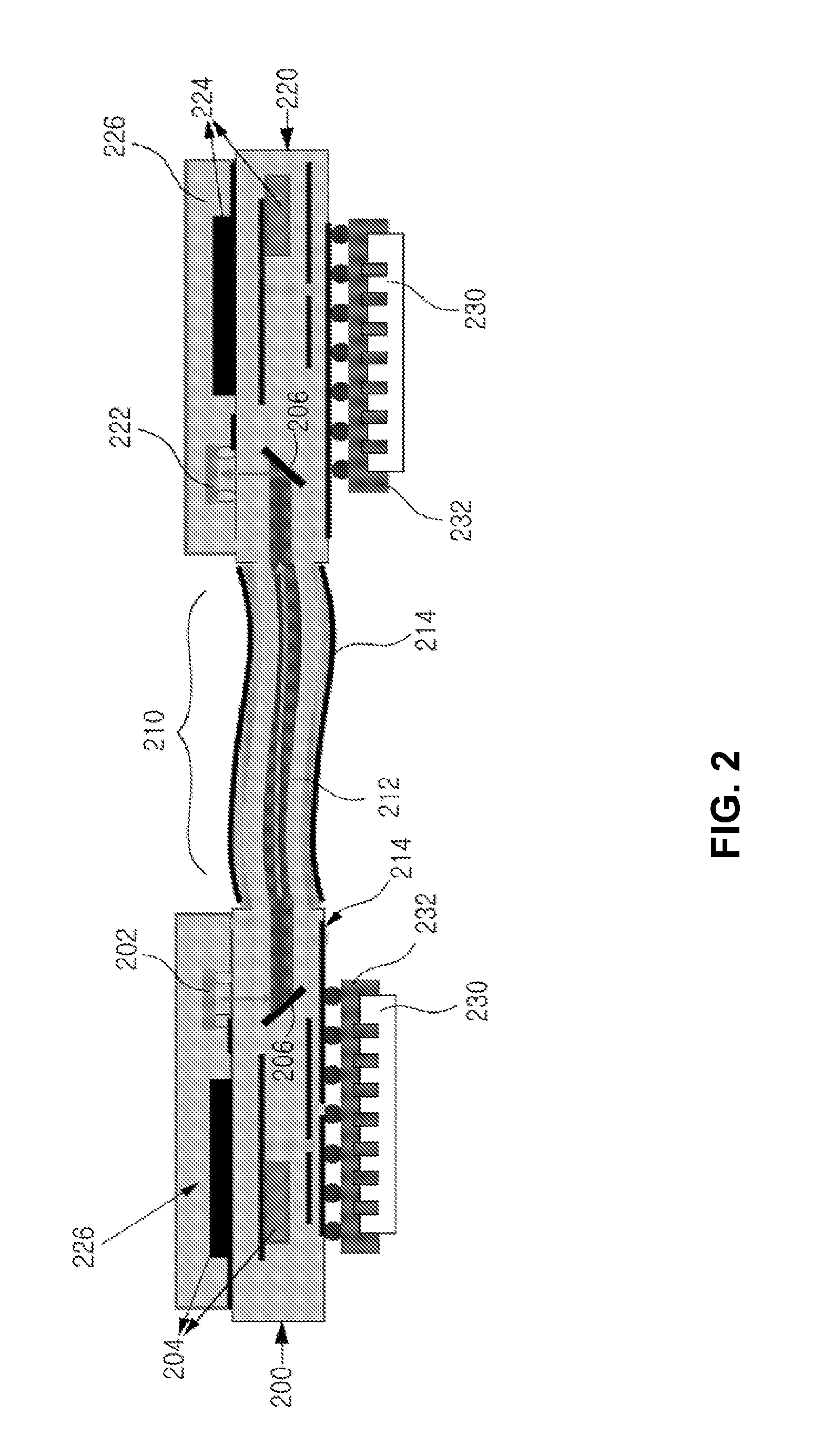 System package using flexible optical and electrical wiring and signal processing method thereof