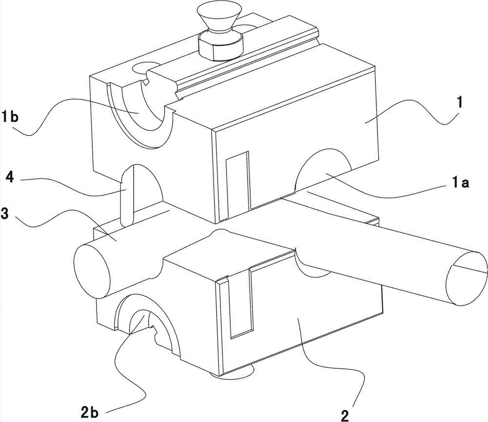 Forming method of special-shaped pipe end and special-shaped clamping mold used