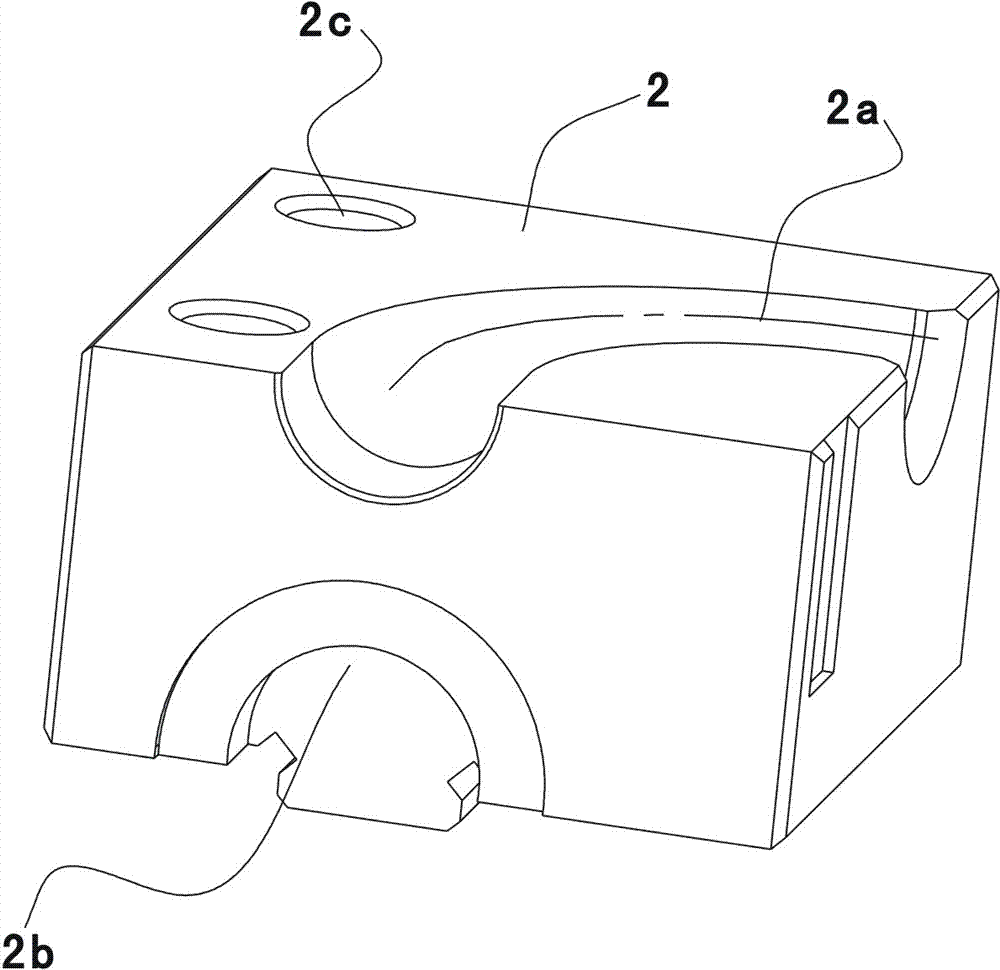 Forming method of special-shaped pipe end and special-shaped clamping mold used