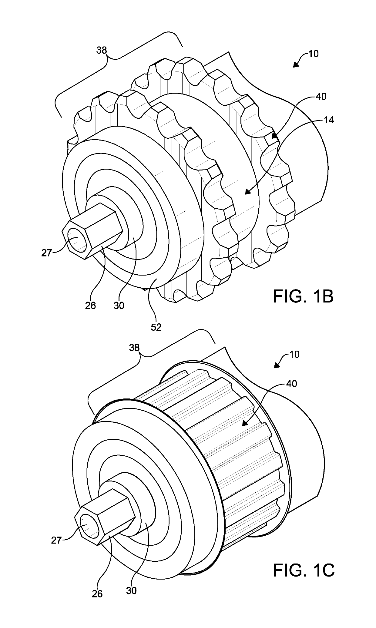 Cartridge bearing assembly for roller conveyors