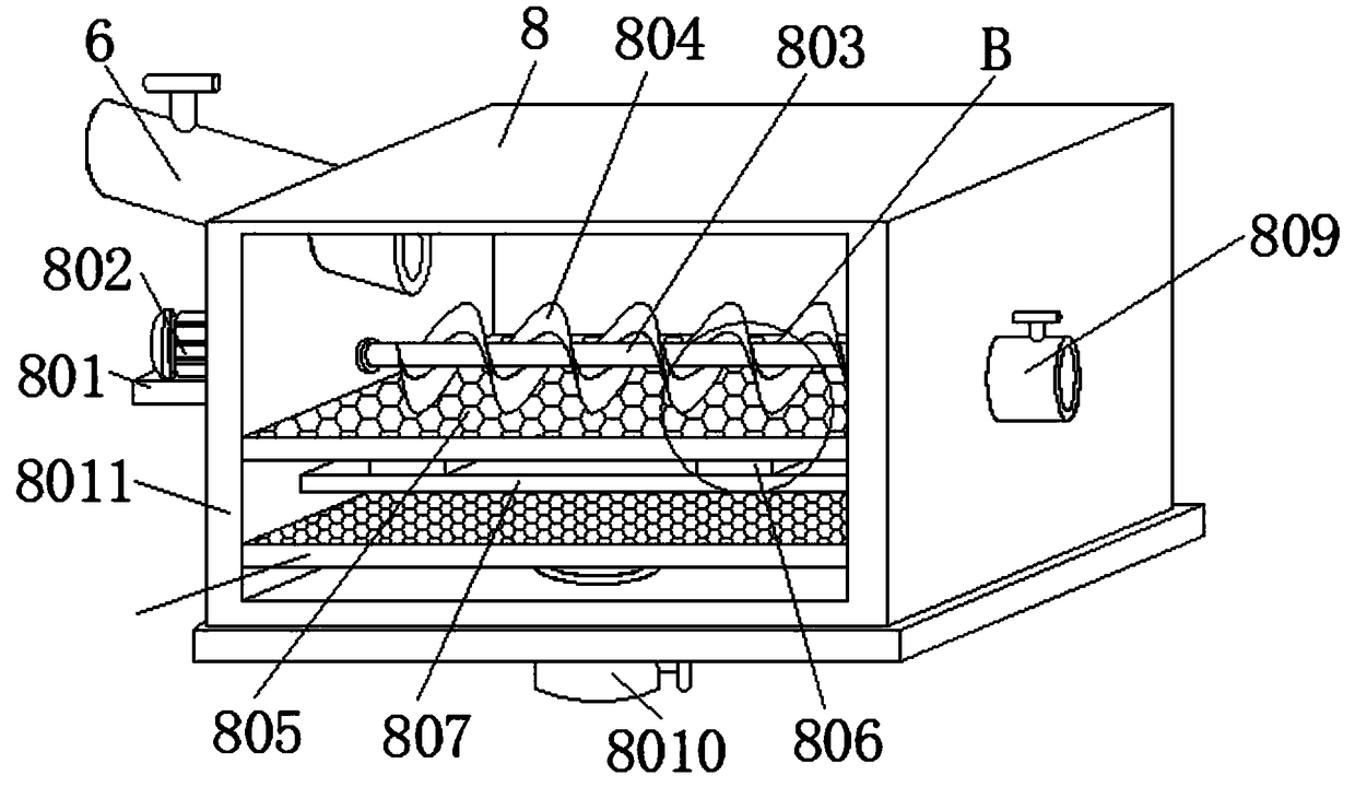 Residual material treating device of concrete pumping system used for super high-rise buildings