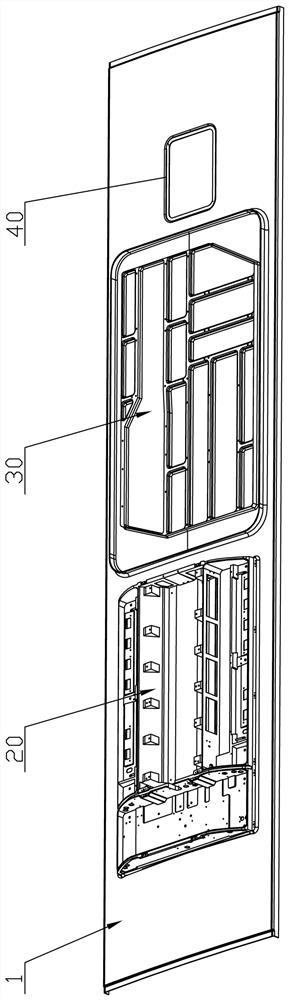 Vehicle body top cover of new energy passenger car