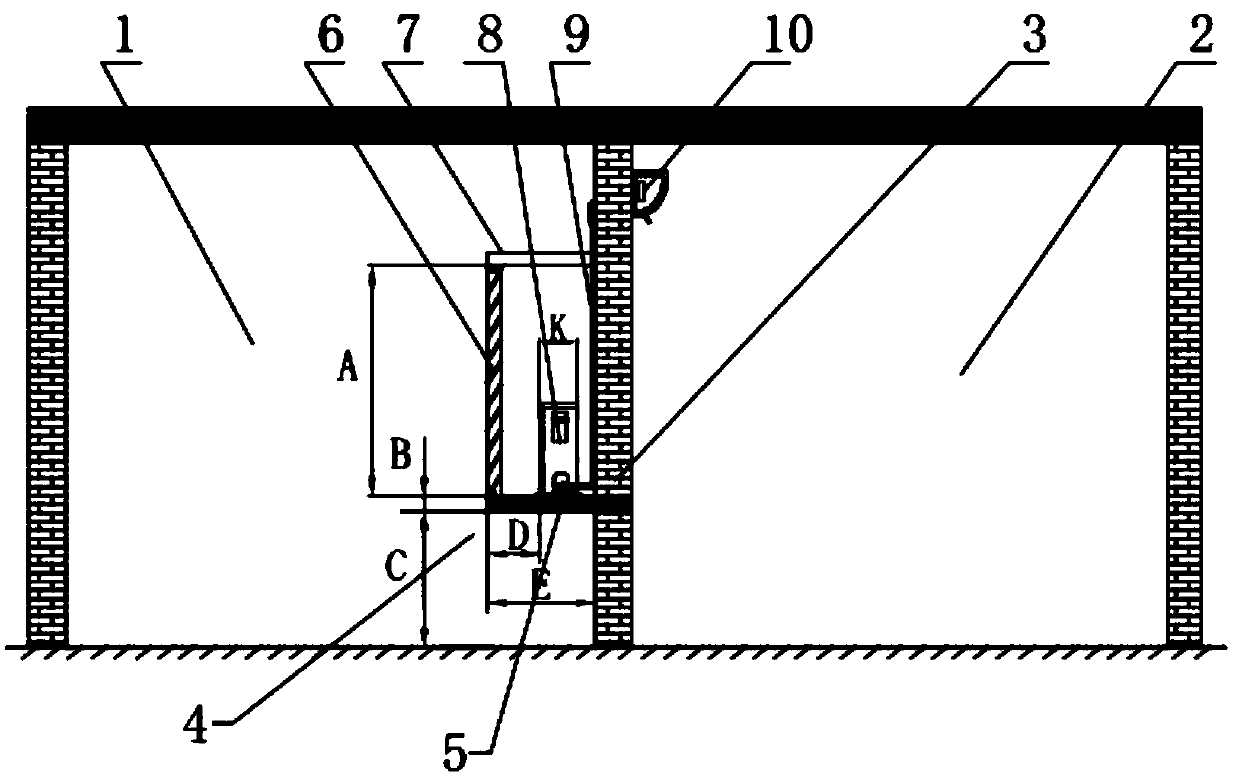 Air conditioner noise testing device and method