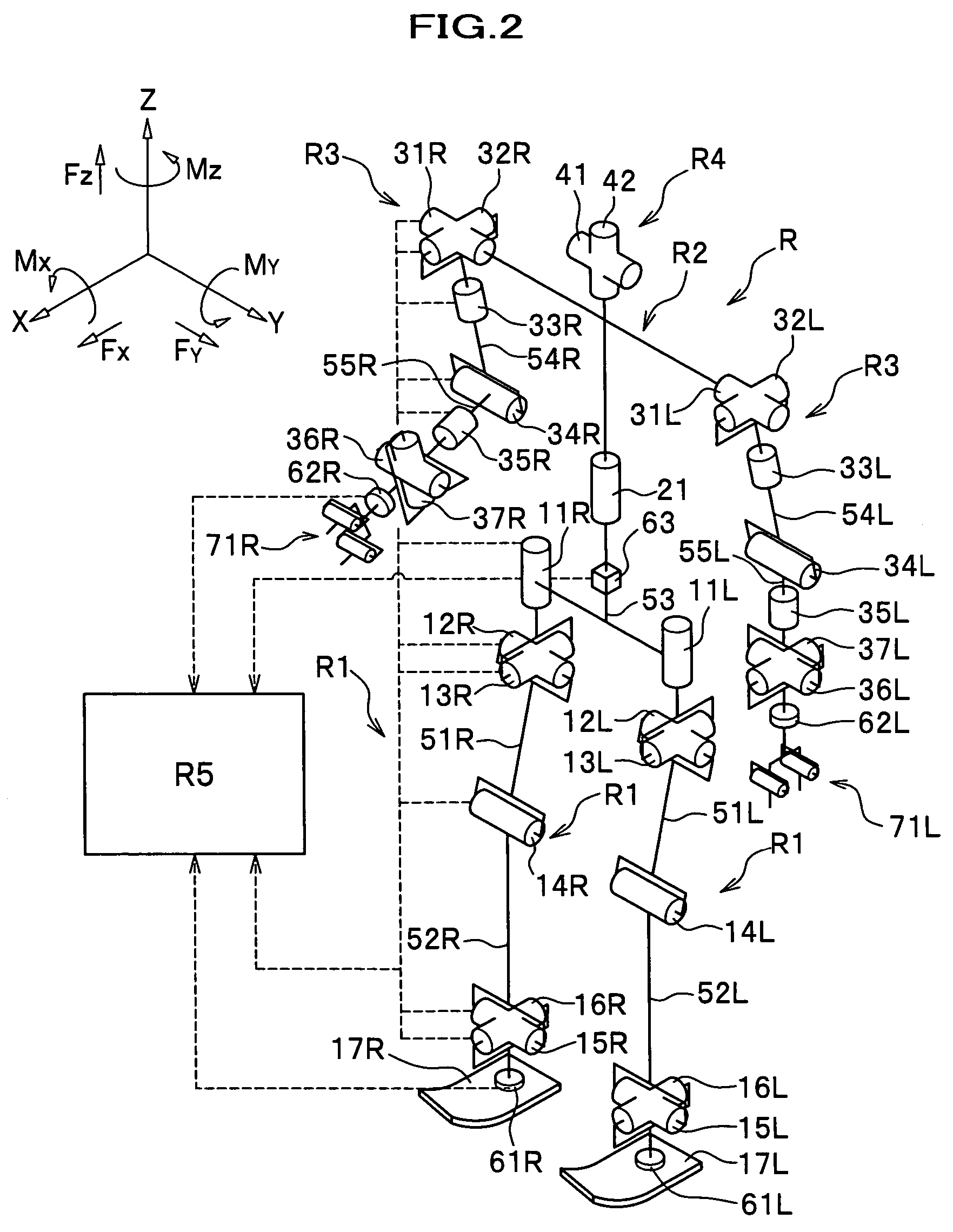 Legged mobile robot controller, legged mobile robot and legged mobile robot control method