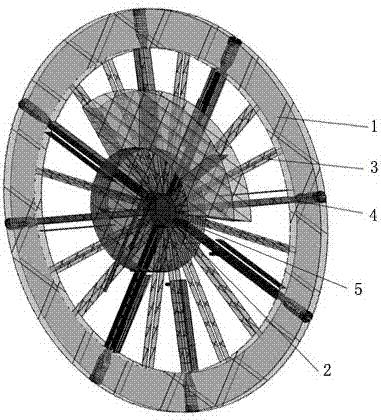 A waterwheel type intensive treatment device for improving water quality