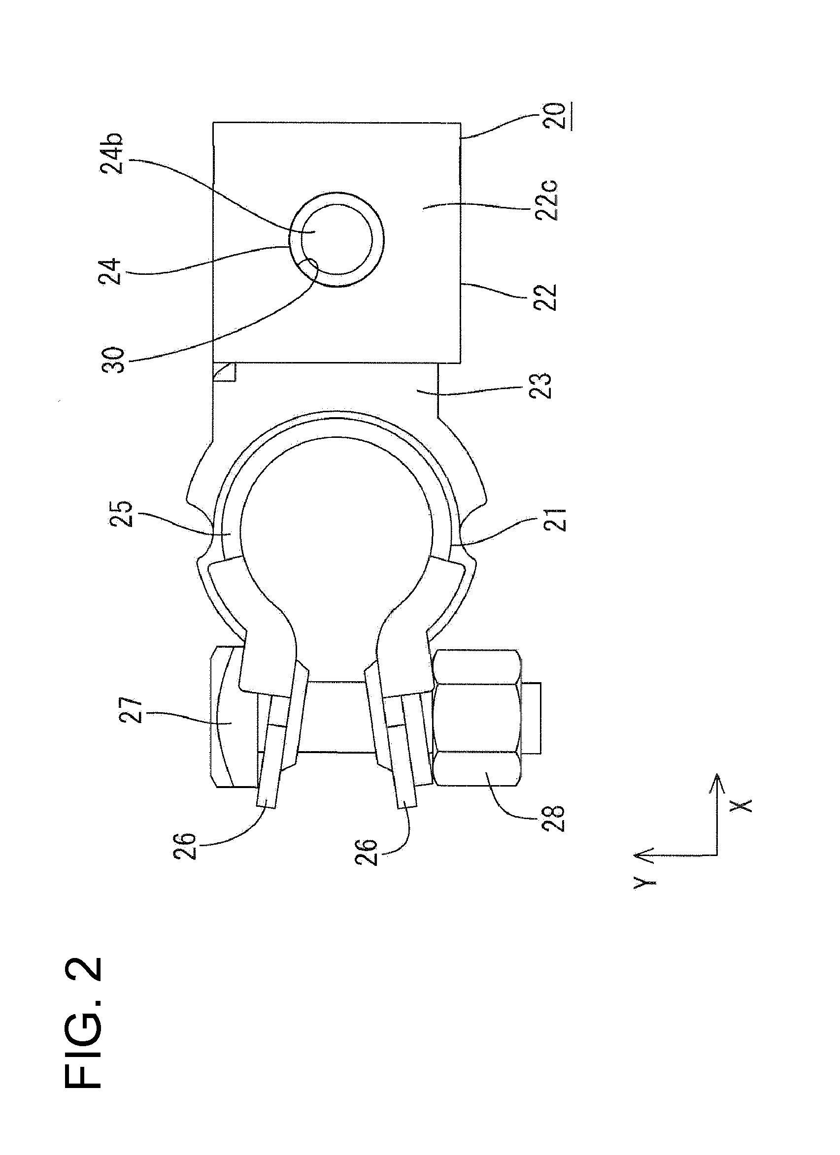 Battery terminal unit