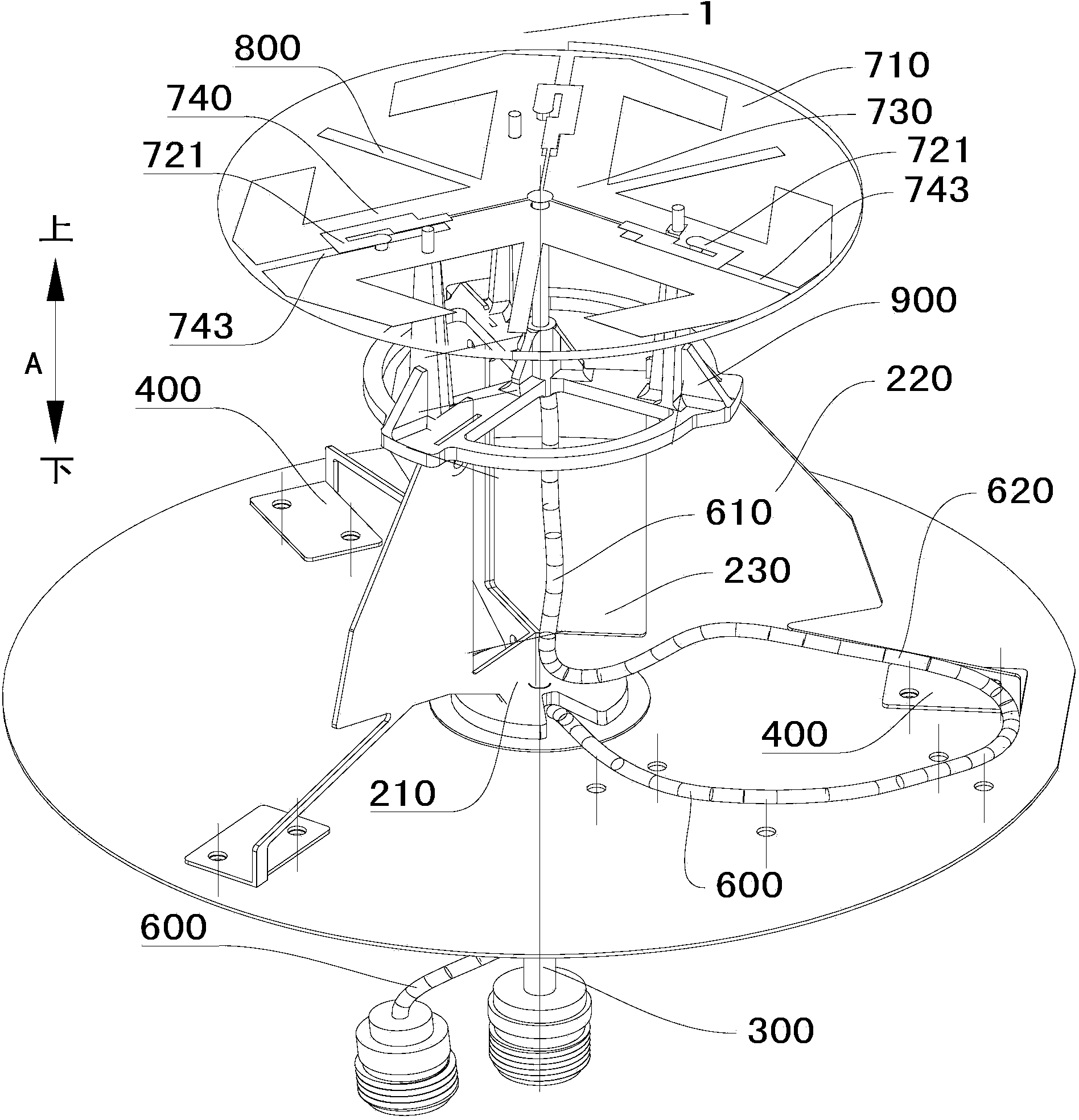 Horizontal polarization omnidirectional antenna