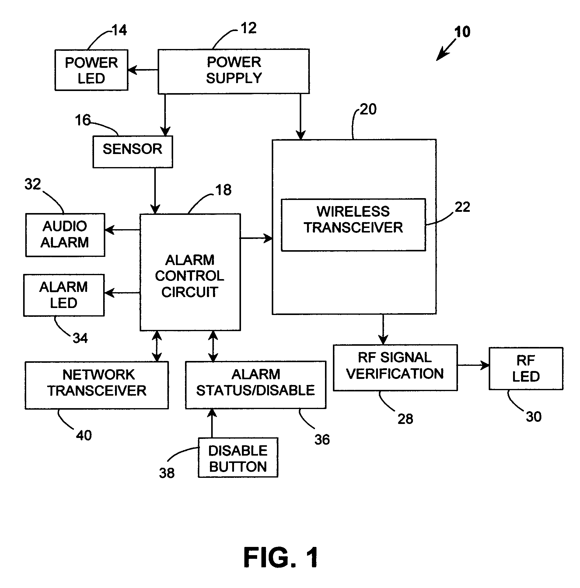 Combination alarm device with enhanced wireless notification and position location features