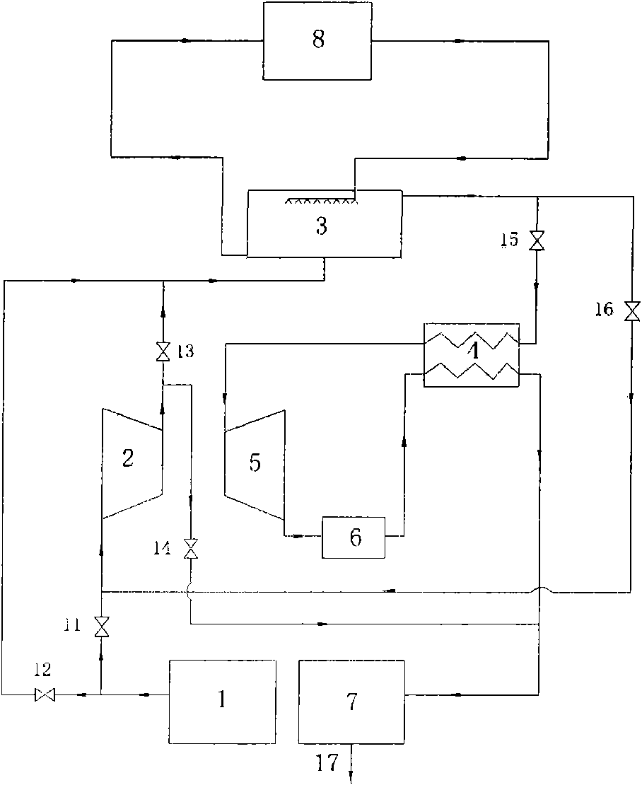 Air compression type cooling and dehumidifying air-conditioning system