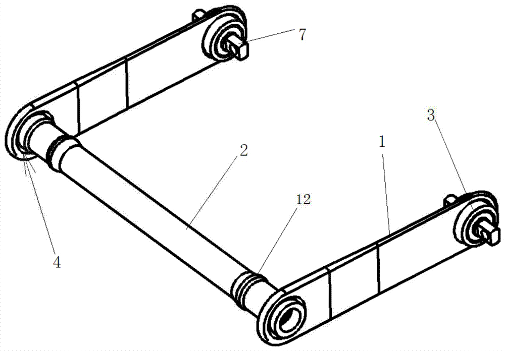 Sheet torsion rod spring structure, vehicle suspension and manufacturing method of sheet torsion rod spring structure