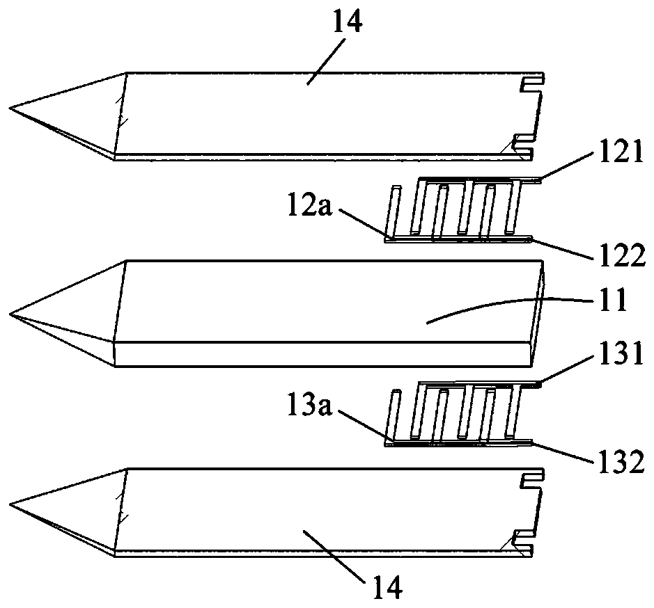 Central surface acoustic wave heating element