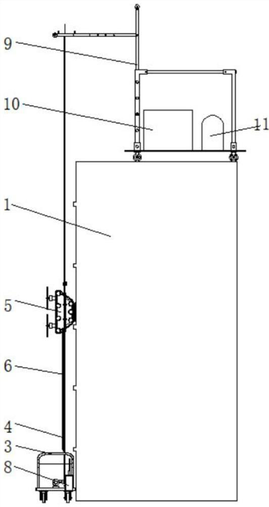 Crawler type obstacle crossing high-rise building external wall cleaning machine