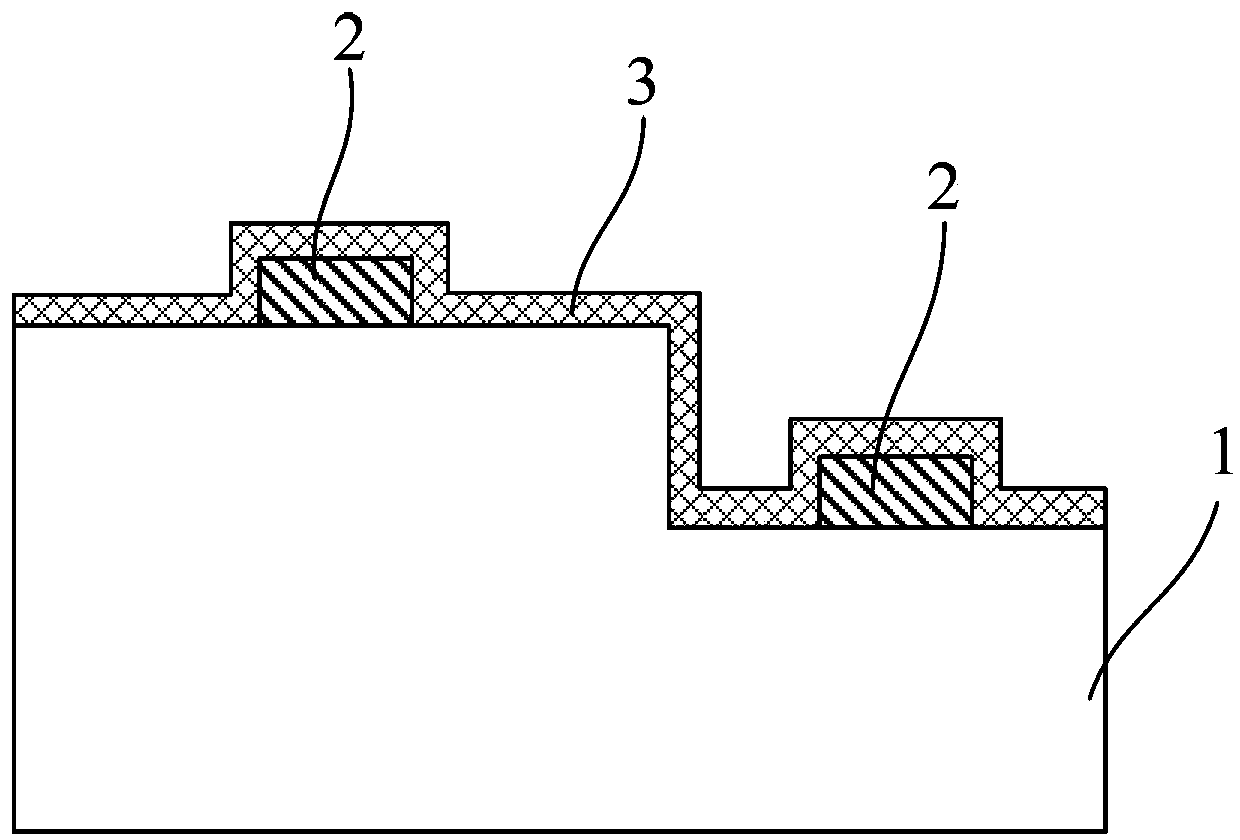 Method for photoetching of LED wafer without mask plate