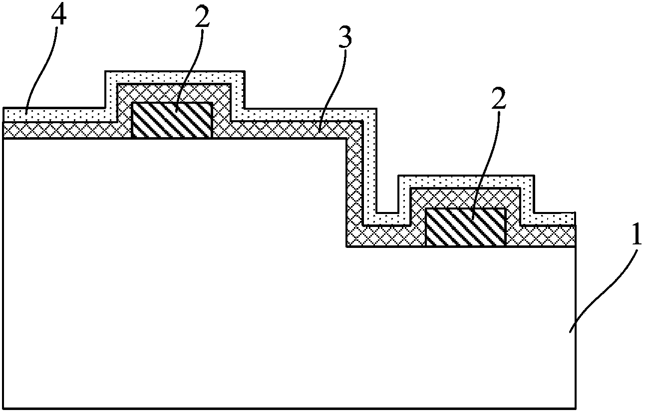 Method for photoetching of LED wafer without mask plate