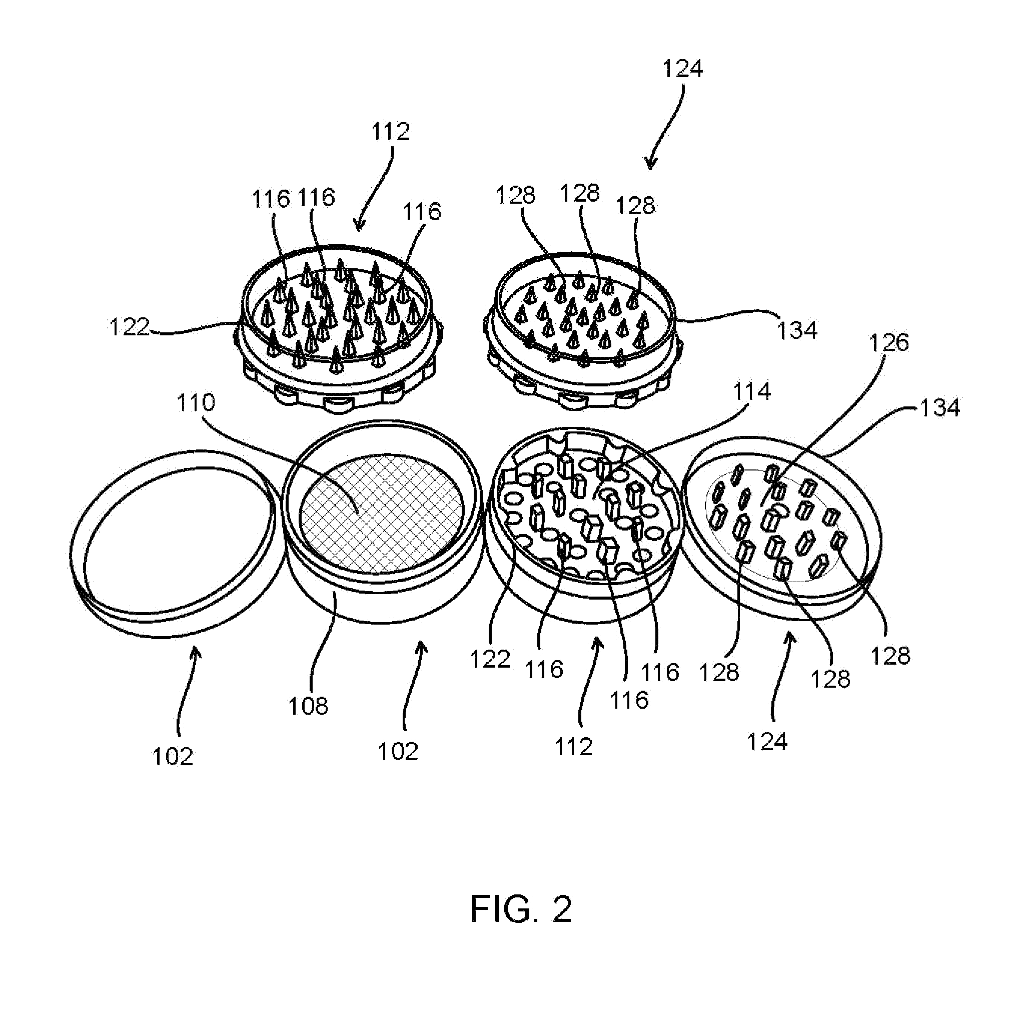 Device and Method for Airtight Storage and Grinding of Herbs